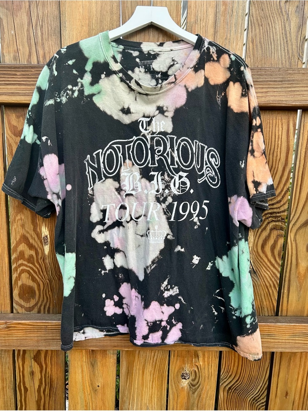 Notorious B.I.G. Biggie Smalls Tye-Dye Tee Shirt Men’s Size Extra Large